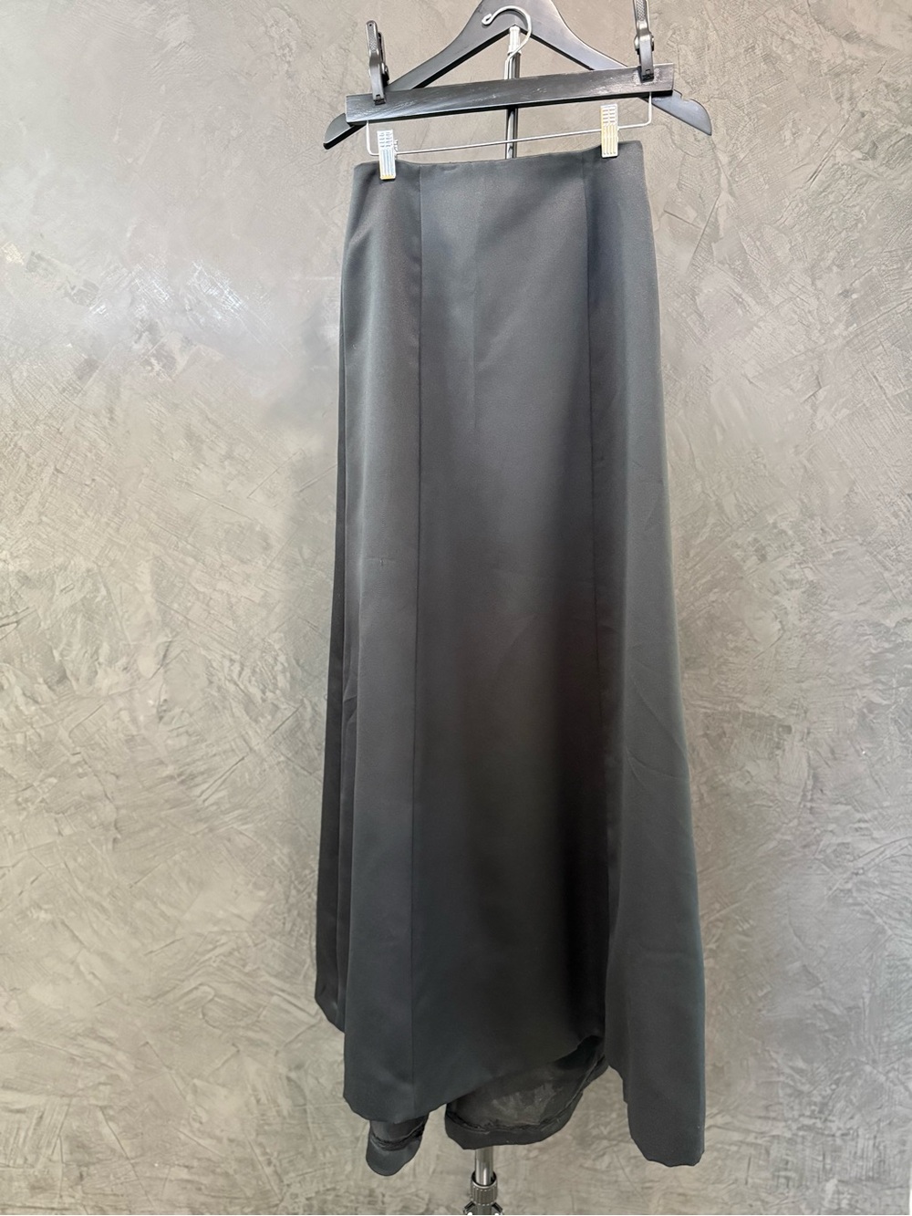 Rickie Freeman for Teri Jon Black A-Line Maxi Ball Skirt size 6